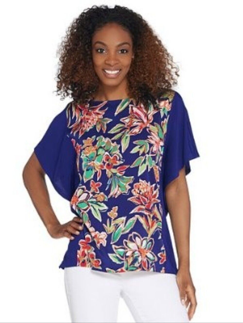 Bob Mackie Wearable Art Blouse. Sz K, Like New!